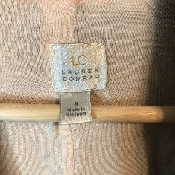 LC Lauren Conrad Short Lightweight Blazer Sweater Jacket Size 4 - Picture 6 of 6